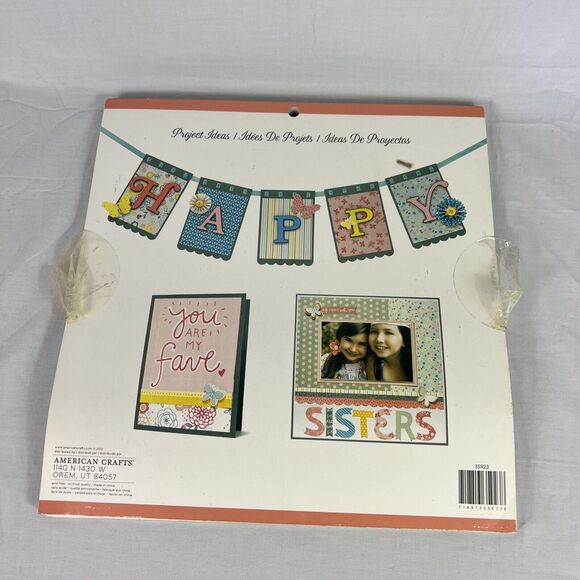 American Crafts Single-Sided Paper Pad 12"X12" Happy Silly Smiles 45 Pages - Picture 7 of 9